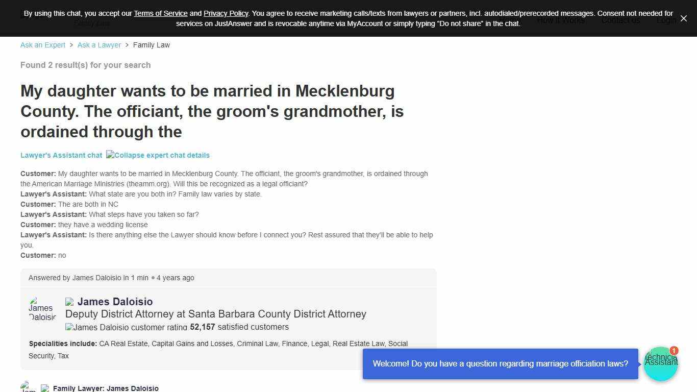 Is an AMM Officiant Legally Valid in NC Weddings?